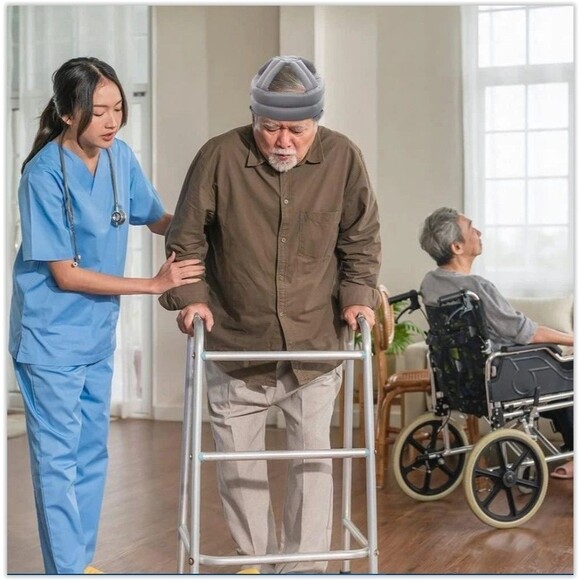 Elderly  Helmet, Safety Helmet Adjustable Breathable Head Protector NEW - Picture 2 of 16